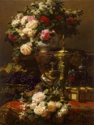 Blumen und Früchte